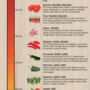 hottest peppers in the world chart